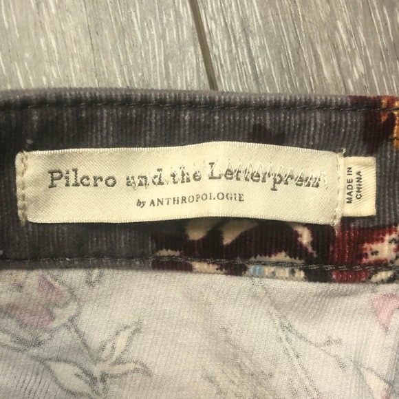 Pilcro and the Letterpress by Anthropologie Floral High-Rise Pants - Picture 7 of 8